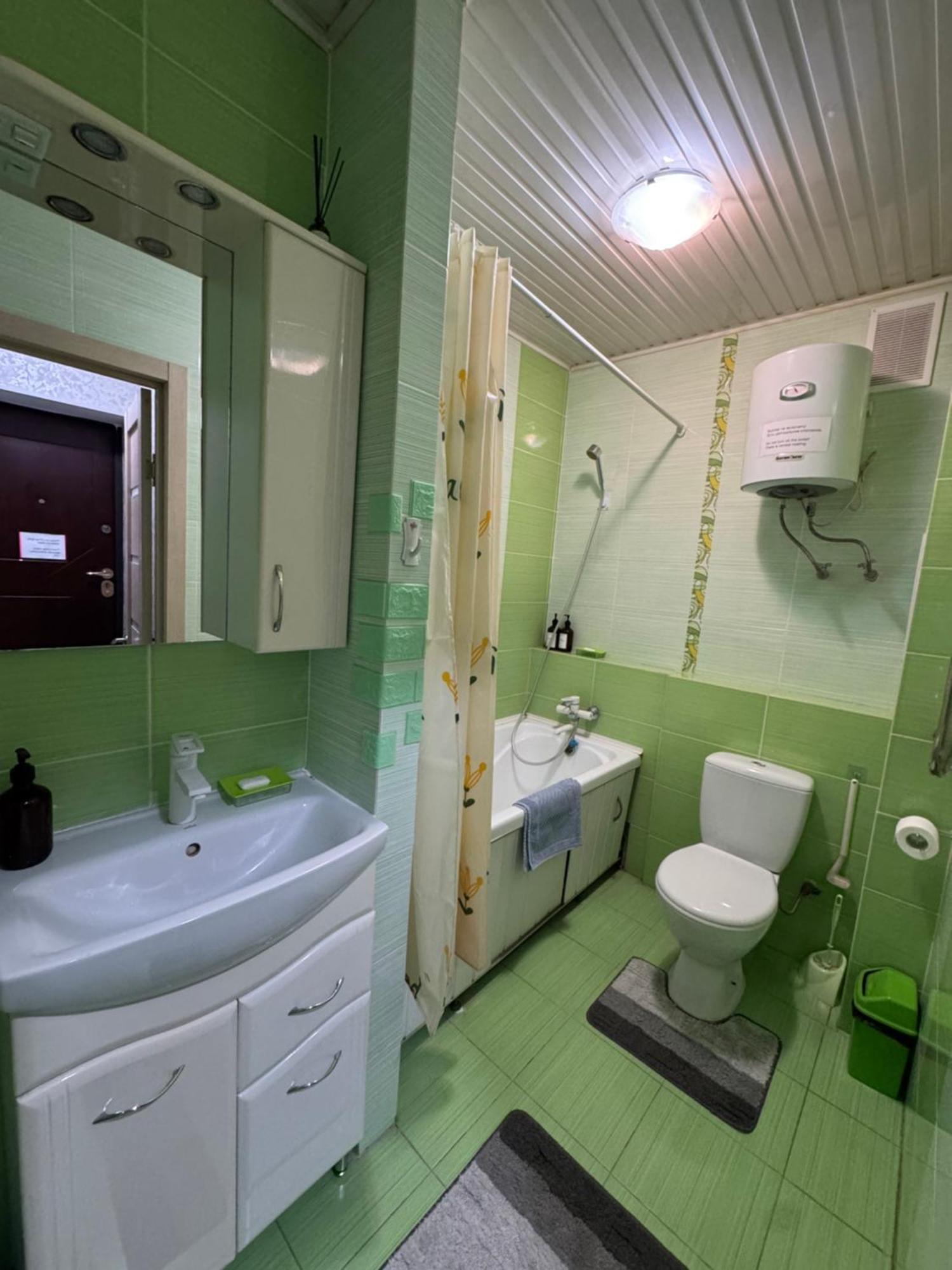 Turksib One-Room Apartment Opposite Almaty Airport מראה חיצוני תמונה