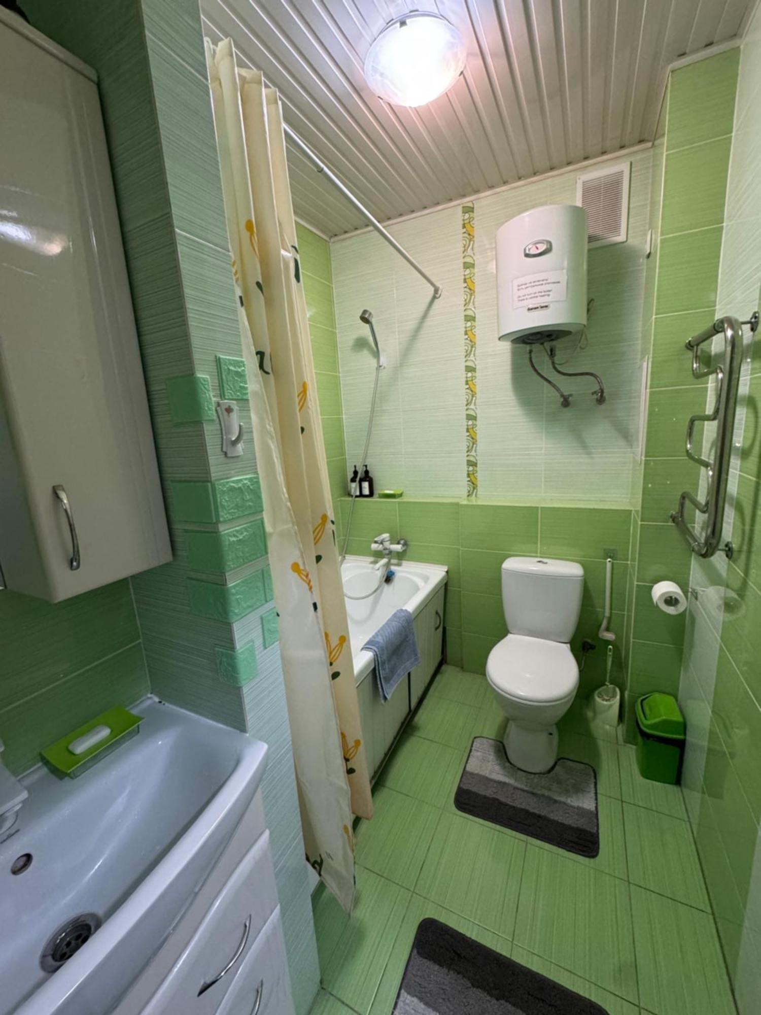 Turksib One-Room Apartment Opposite Almaty Airport מראה חיצוני תמונה